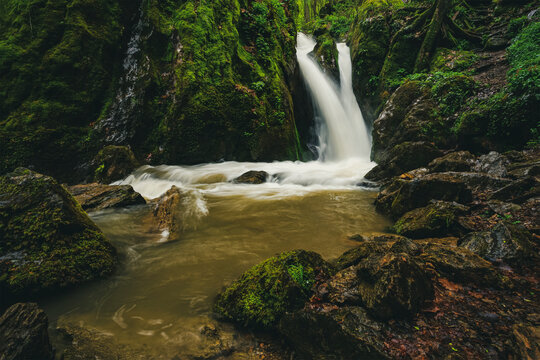 Sopot waterfall, Romania