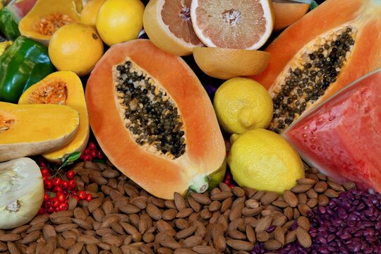 Display of Fruit and Grains