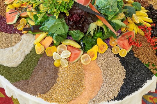 Display of Fruit and Grains