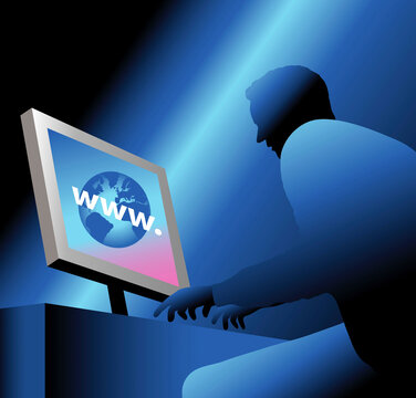 World Wide Webman 2 2006 Linda Braucht (20th C. American) Computer Graphics