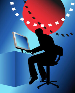 World Wide Webman 3 2006 Linda Braucht (20th C. American) Computer Graphics