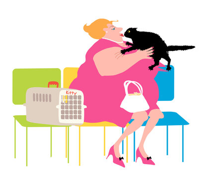 Clawing Cat Linda Braucht (b.20th C. American) Computer graphics