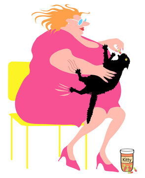 Kitty Pills Linda Braucht (b.20th C. American) Computer graphics