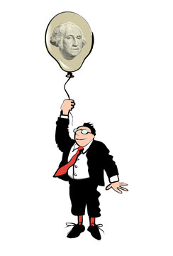 Money Man 4, Linda Braucht (20th Century/American), Computer Graphics