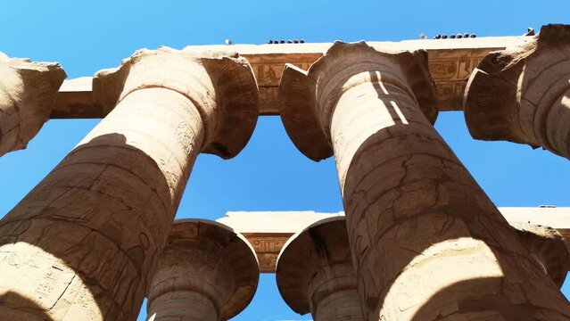 Ruins of the Egyptian Karnak Temple, the largest open-air museum in Luxor