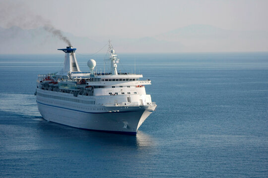 Cruise ship in the sea