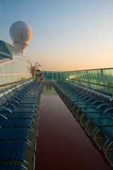 Deck of cruise ship
