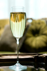Close-up of a champagne flute