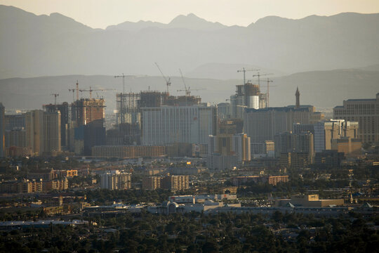 Buildings under construction, Las Vegas, Clark County, Nevada, USA