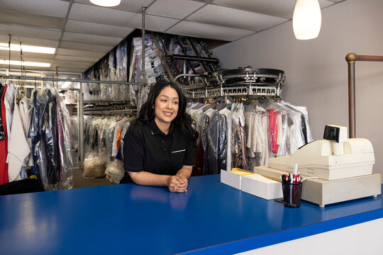 Working At A Small Business Dry Cleaners