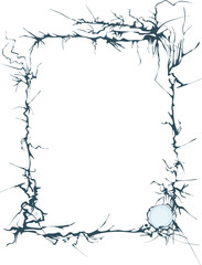 Frame in fantasy design. Magic border. [Vector]