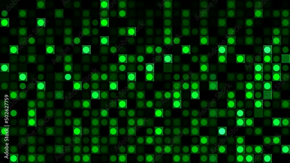 Poster abstract background with animation of flicker and moving retro particles, seamless loop. motion. gre