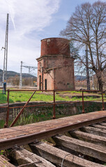 old abandoned train station