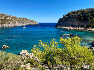 Obraz premium Anthony Quinn Bay, Rhodes island,