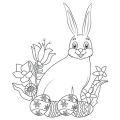 Cute Happy Easter Coloring Pages