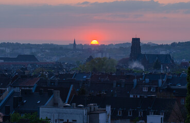 Aachen: Sonnenuntergang	