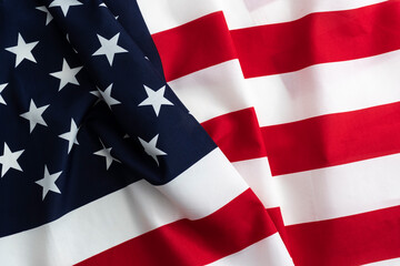 Wavy United States of America flag