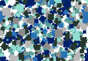 Fondo de cuadrados en tonos azules y grises. Agua