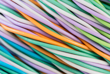 Electrical Twisted Multicolored Cable Wire