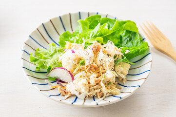 豆腐と野菜のサラダ