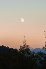 sunset in the mountains