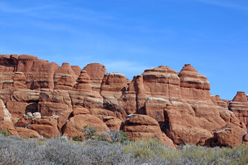 Fototapeta premium Arches National Park, Utah, in winter