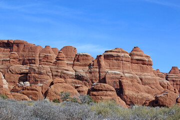 Arches National Park, Utah, in winter