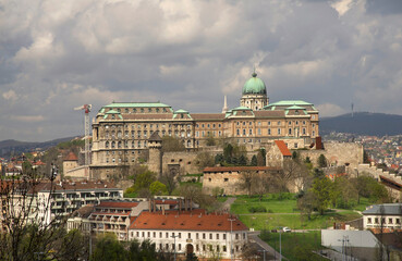 Fototapeta na wymiar Buda Castle (royal palace) in Budapest. Hungary