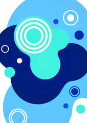 Fluid, circle. Geometric abstract background, design template for business or technology presentations, internet posters or web brochure covers. Vector