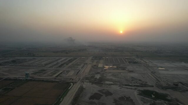 Gorgeous Aerial Views of Kala Shah Kako, Ravi Ryan and SA Gardens Housing Society Punjab Pakistan