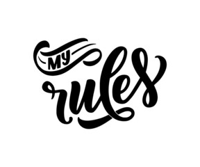 Hand drawn motivation lettering phrase in modern calligraphy style. Inspiration slogan for print and poster design. Vector