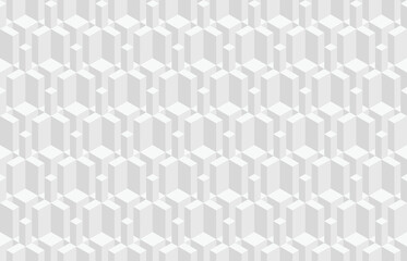 Abstract 3d geometric seamless pattern. Isometric optical illusion modern background.
