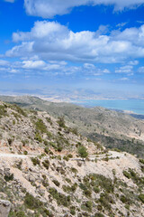 Fototapeta na wymiar View of the Town of Malaga on the Mediterranean sea in Andalusia, Spain