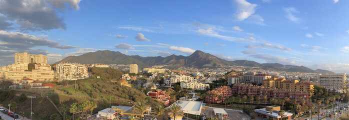Fototapeta premium View of the Town of Benalmadena in Andalusia, Spain
