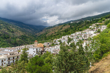 Fototapeta na wymiar View of the village of Pampaneira in Granada, Andalucia, Spain