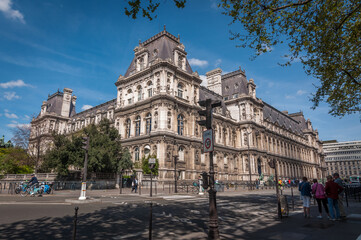 Fototapeta na wymiar Hôtel de Ville de Paris