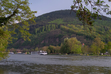 passenger ship on the river