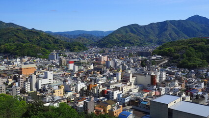 宇和島城からの宇和島駅方向1