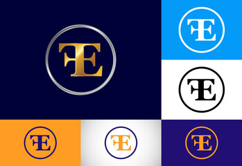 Initial Letter F E Logo Design Vector. Graphic Alphabet Symbol For Corporate Business Identity