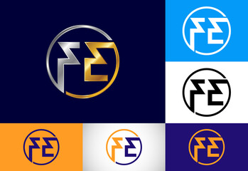 Initial Letter F E Logo Design Vector. Graphic Alphabet Symbol For Corporate Business Identity