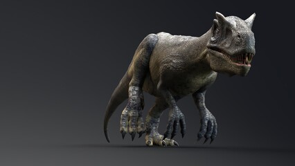 Fototapeta na wymiar Allosaurus dinosaur of background. 3d rendering
