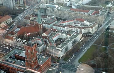View from TV Tower at Nikoaliviertel - Berlin, Germany
