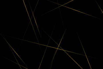 Abstract black with gold lines, triangles background modern design. Vector illustration EPS 10.