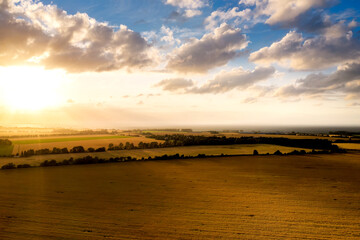 harvest of wheat almost finished