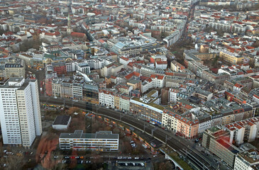 View from TV Tower at Berlin-Mitte - Berlin, Germany