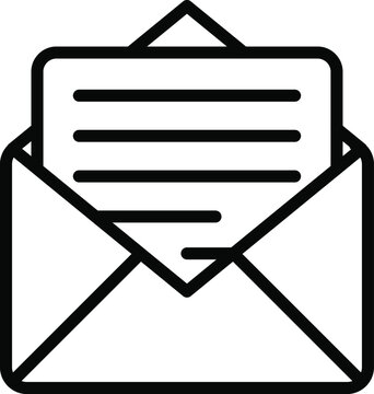 Mail icon. Envelope sign. Vector Illustration. Transparent background. Email icon.