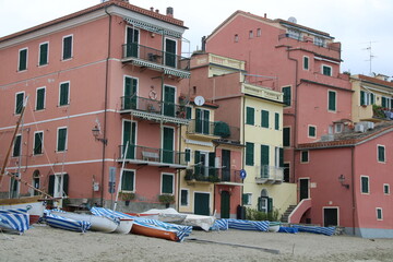 Fototapeta na wymiar Sestri Levante, Liguria | Beach front