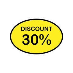 Discount tag with special offer sale sticker. Promo tag discount offer layout. Sale label with advertise offer design template. Sticker sign price isolated modern graphic style vector illustration.
