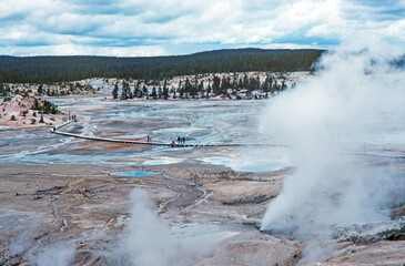 Yellowstone National Park Thermal Basin 