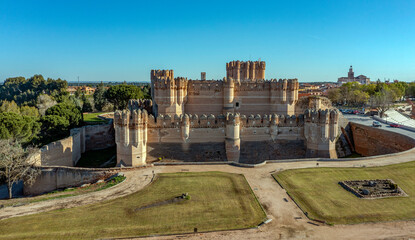 Fototapeta na wymiar Coca Castle, Castillo de Coca in Segovia province